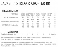 Knitting Pattern - Sirdar 8008 - Crofter DK - Jacket